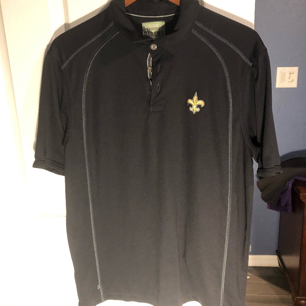 NWOT NFL New Orleans Saints Tommy Bahama Shirt size Large